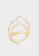 PEARL RING IN GOLD+WHITE PEARL
