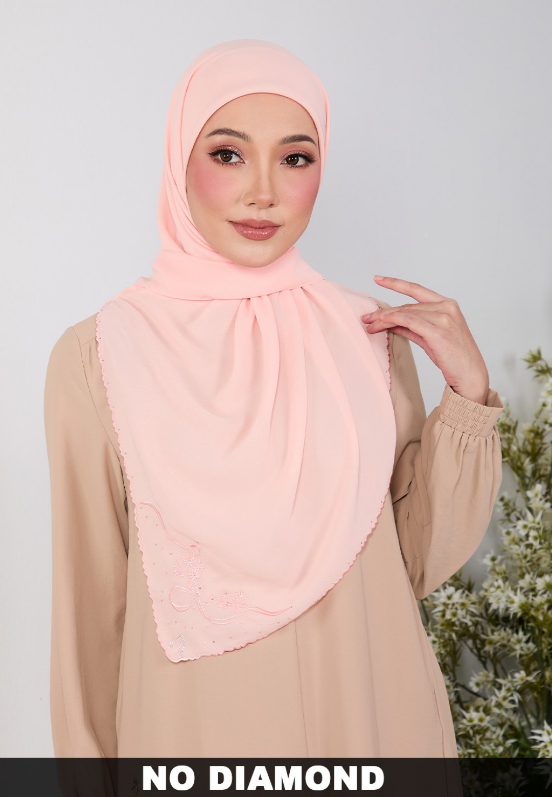 SQ FLUERITH PLAIN EMBROIDERY