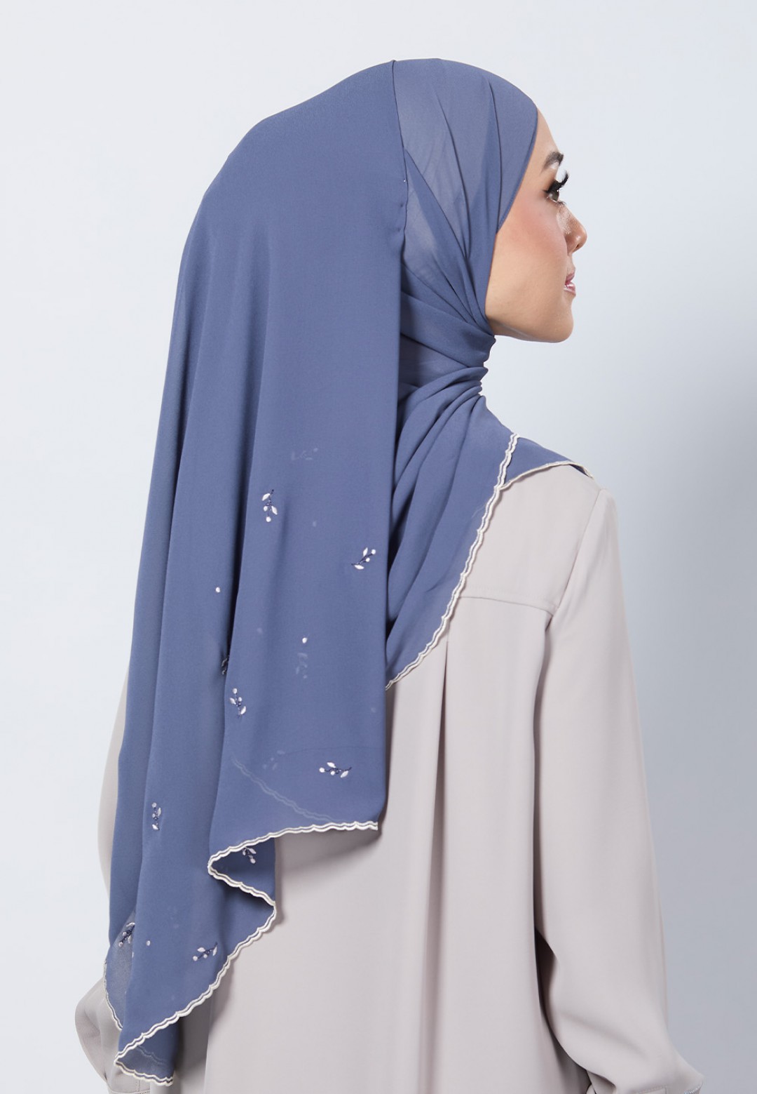 SHAWL ADORA PLAIN EMBROIDERY