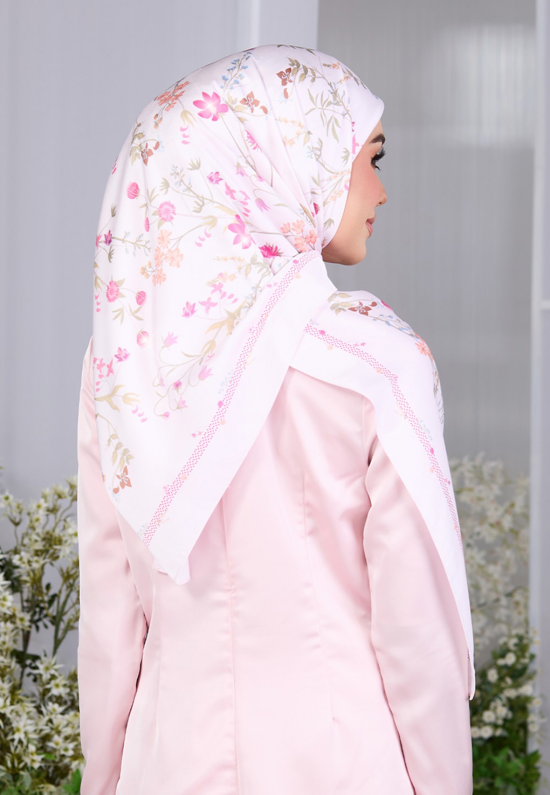 SQ BLOSSOM CASCADE PRINTED DIAMOND
