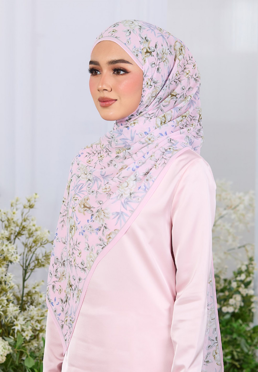 SHAWL BLOOMLET PRINTED