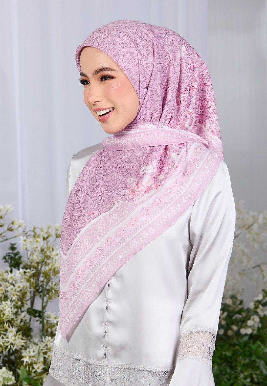 SQ LAVENDREAM VOILE PRINTED