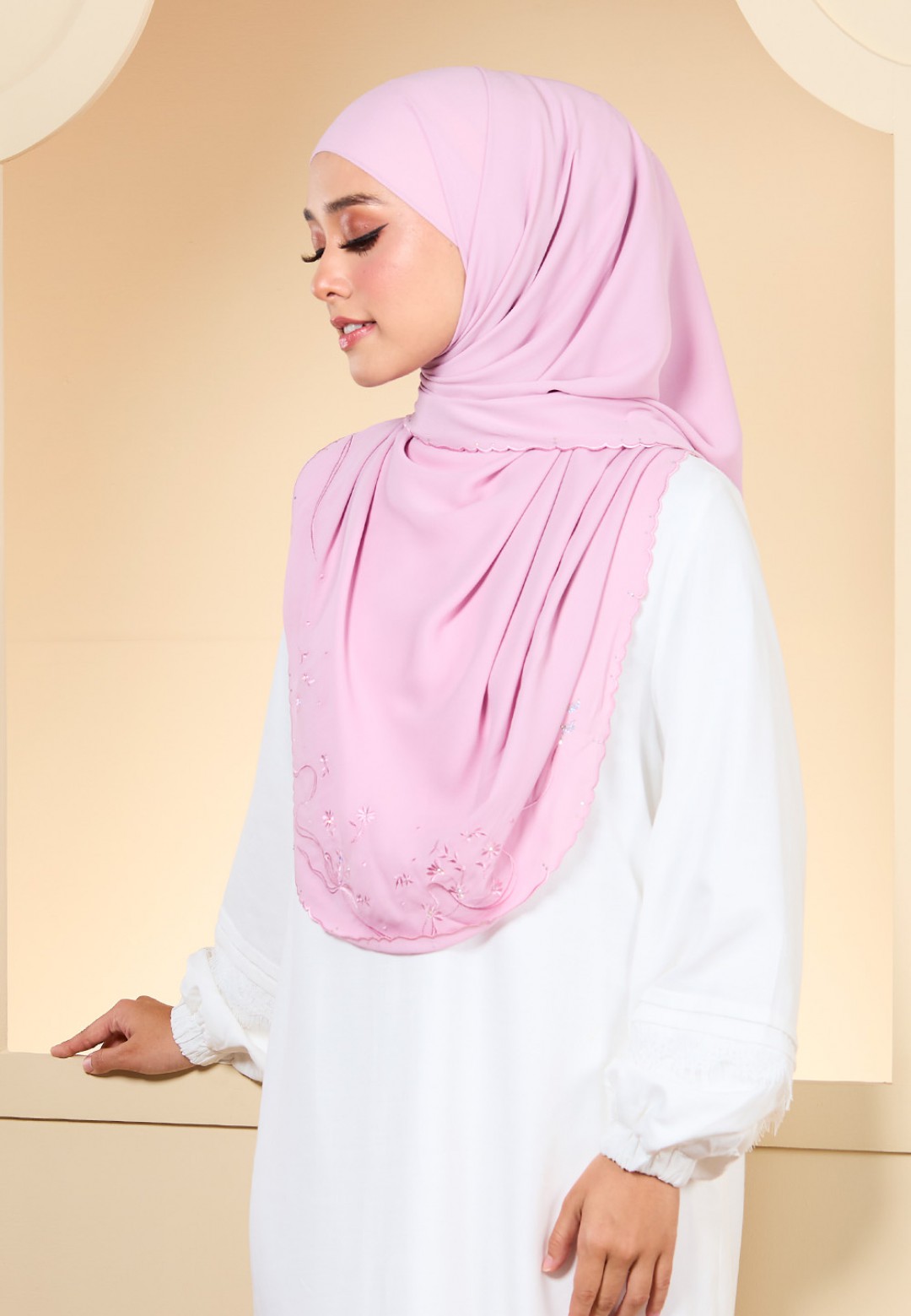 SHAWL JUITA PLAIN EMBROIDERY