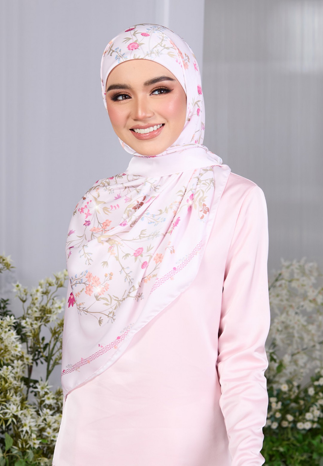 SQ BLOSSOM CASCADE PRINTED DIAMOND