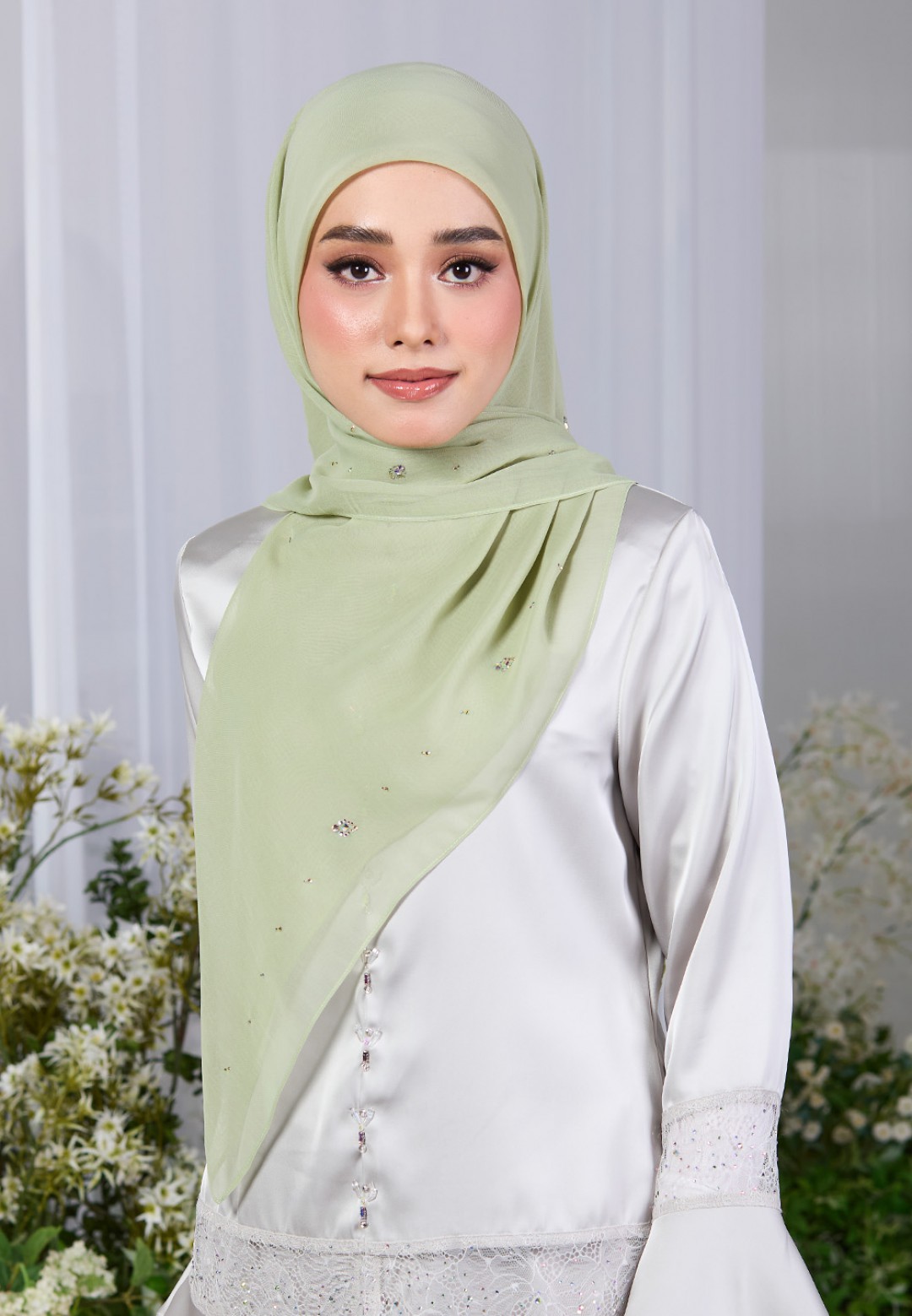 SQ CRYSTAROSE VOILE PLAIN DIAMOND