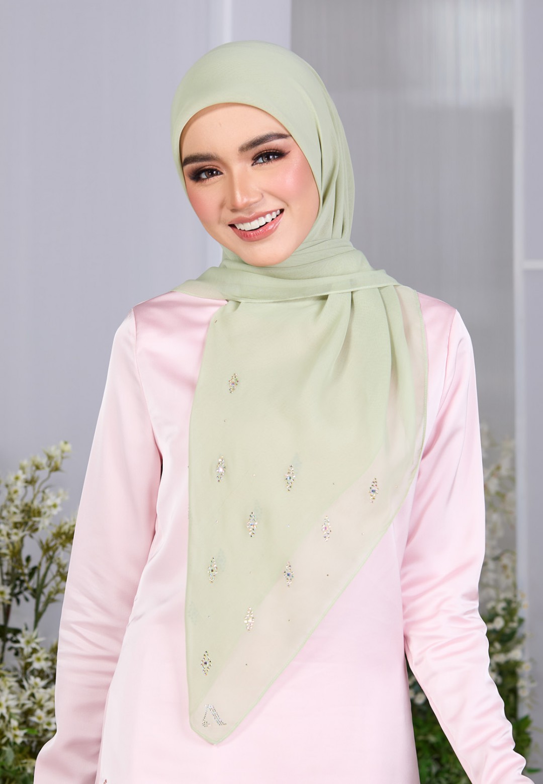 SQ DAZELLE VOILE PLAIN DIAMOND