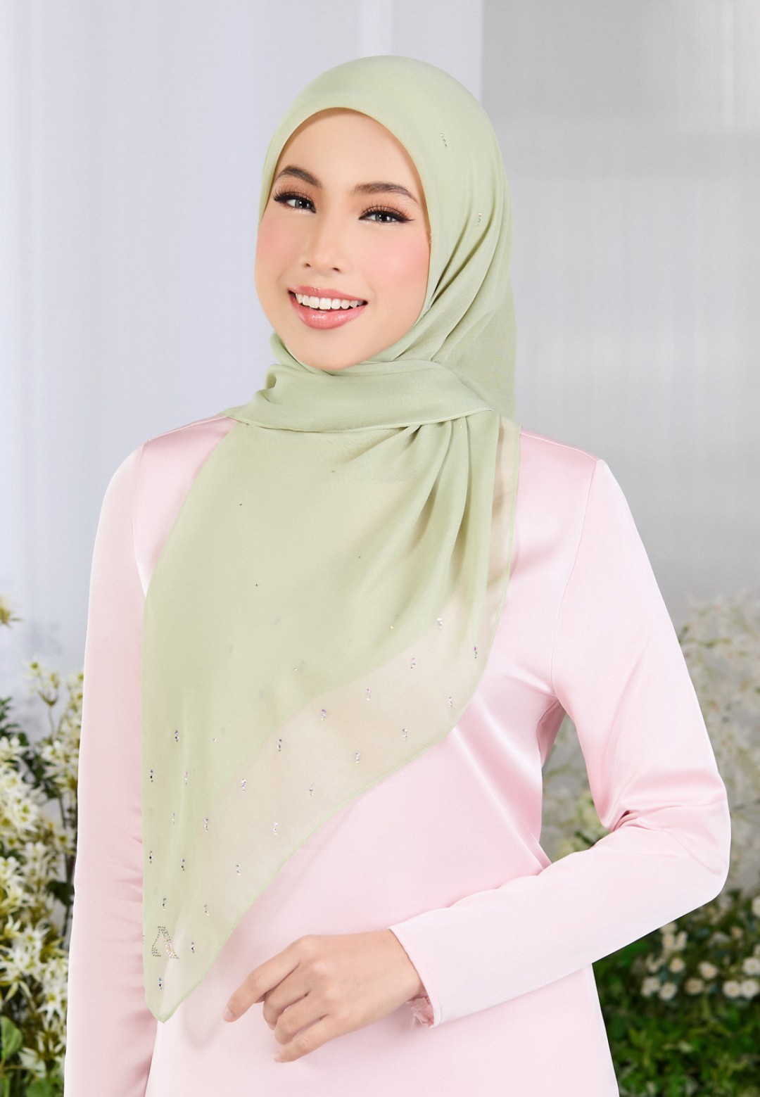 SQ GLORIBLOOM VOILE PLAIN DIAMOND