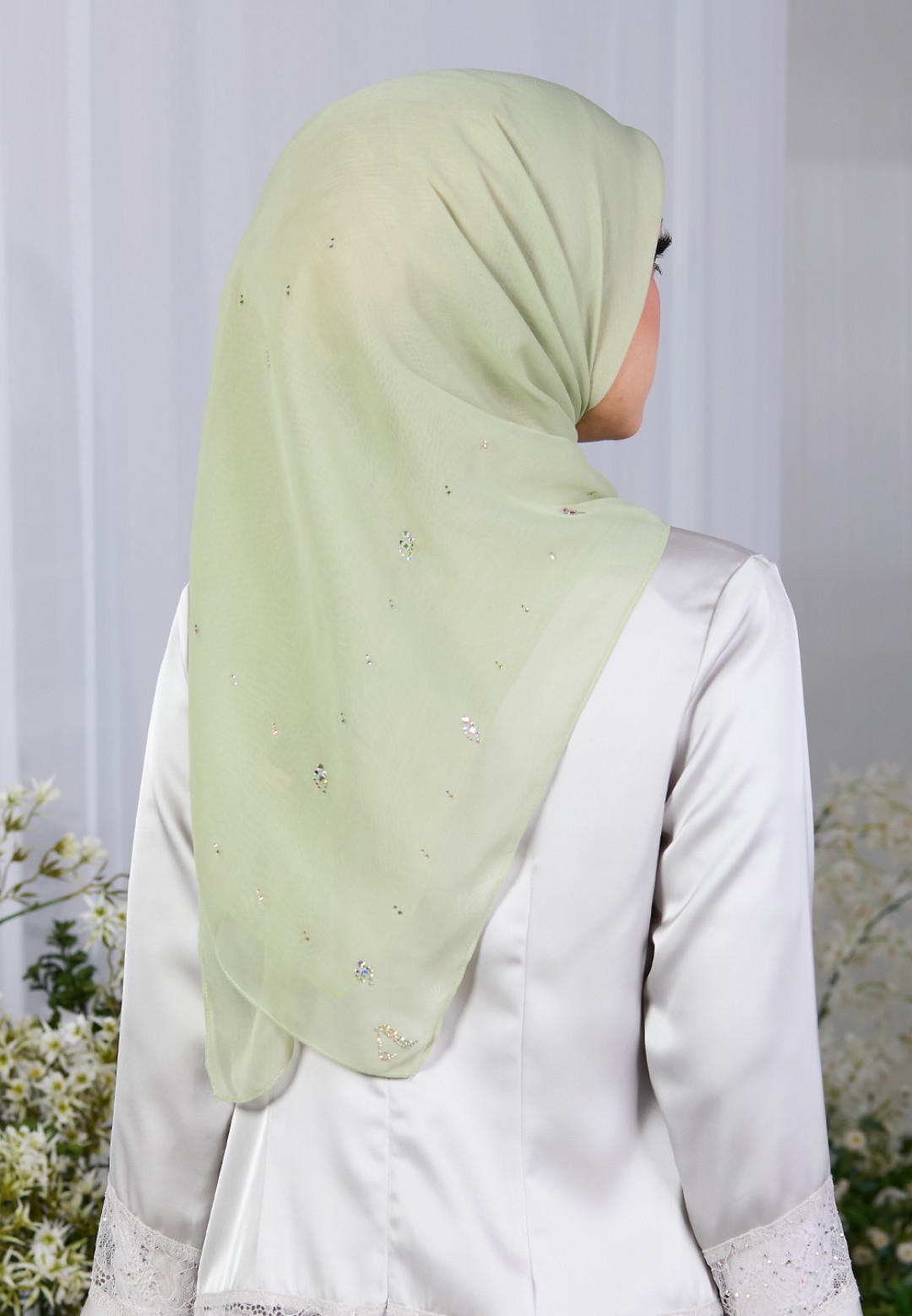 SQ CRYSTAROSE VOILE PLAIN DIAMOND