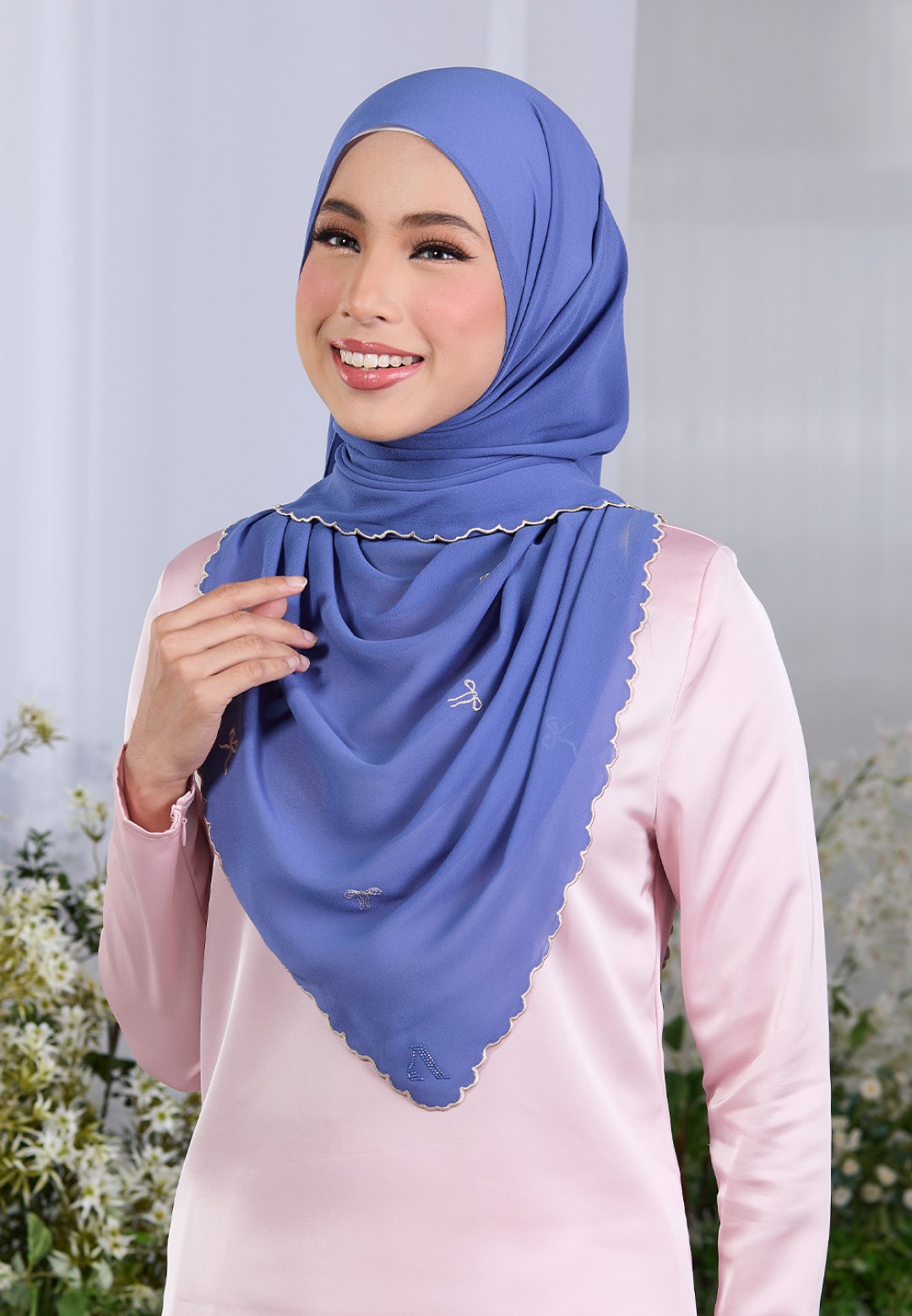 SHAWL ROXY PLAIN EMBROIDERY