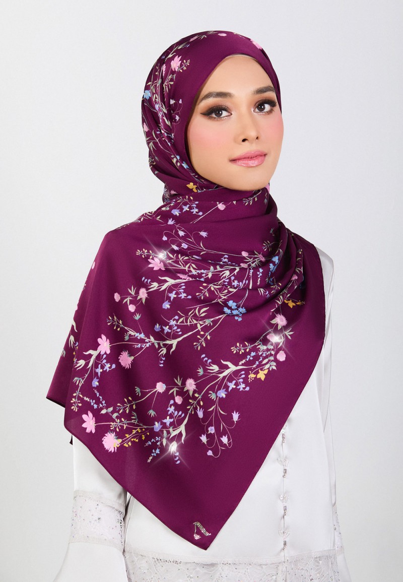 SHAWL BLOSSOM CASCADE PRINTED DIAMOND