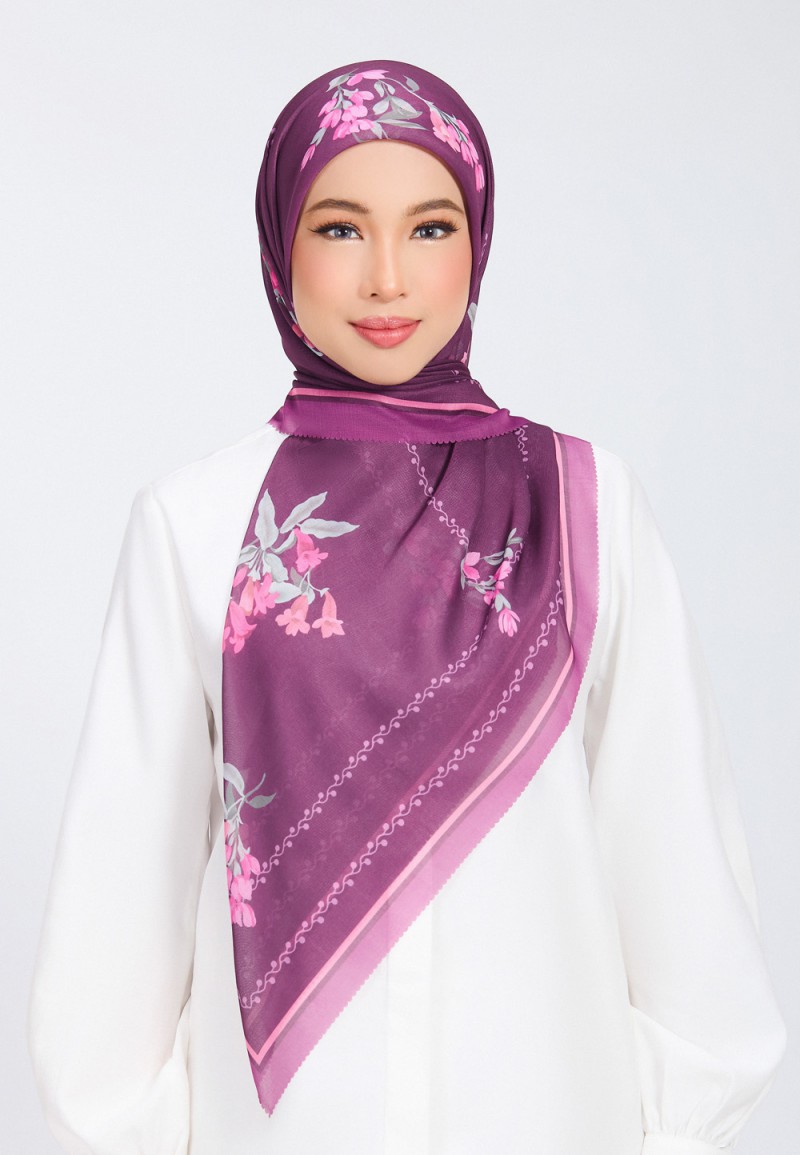 SQ FAZREYN VOILE PRINTED LASERCUT
