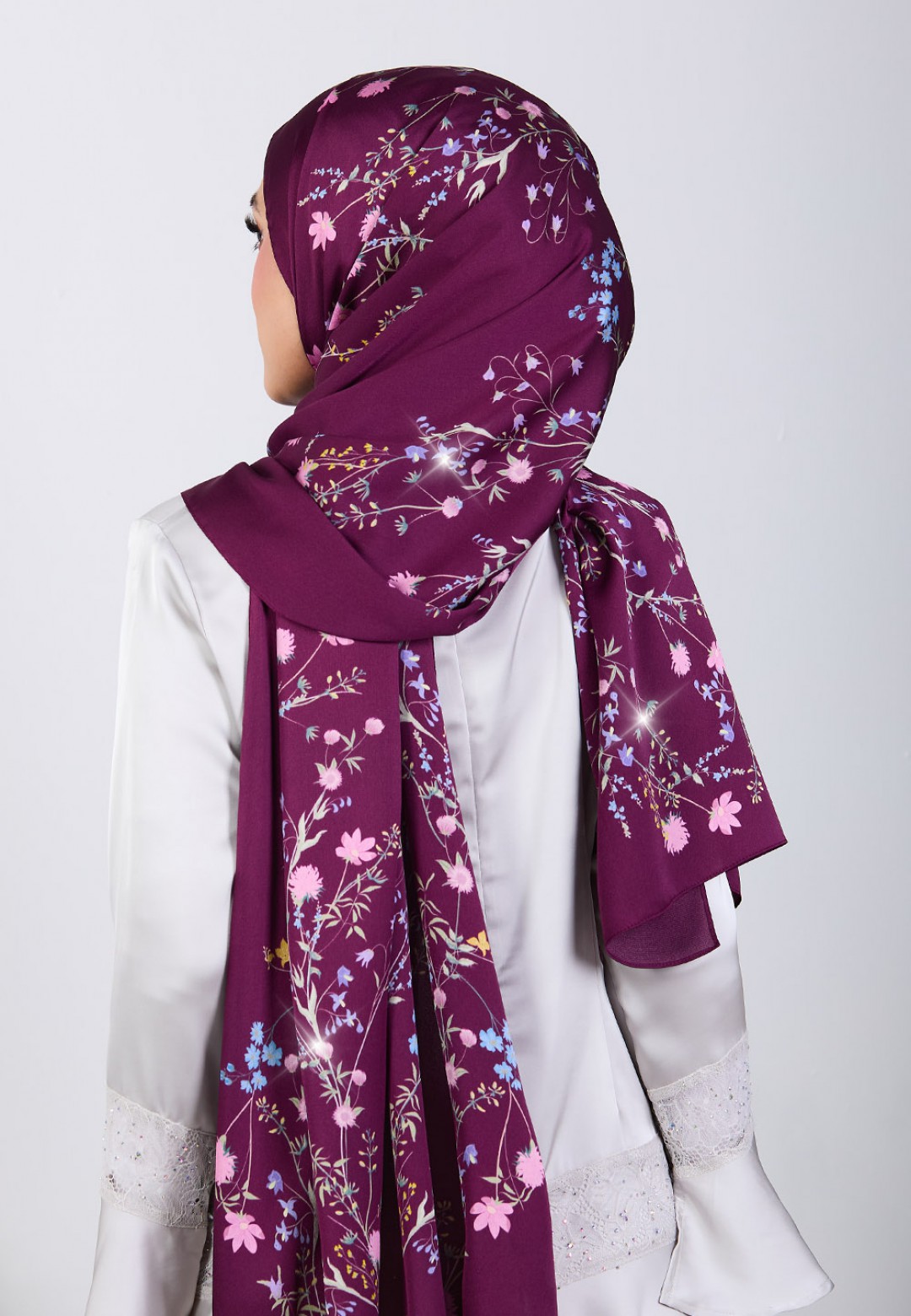 SHAWL BLOSSOM CASCADE PRINTED DIAMOND