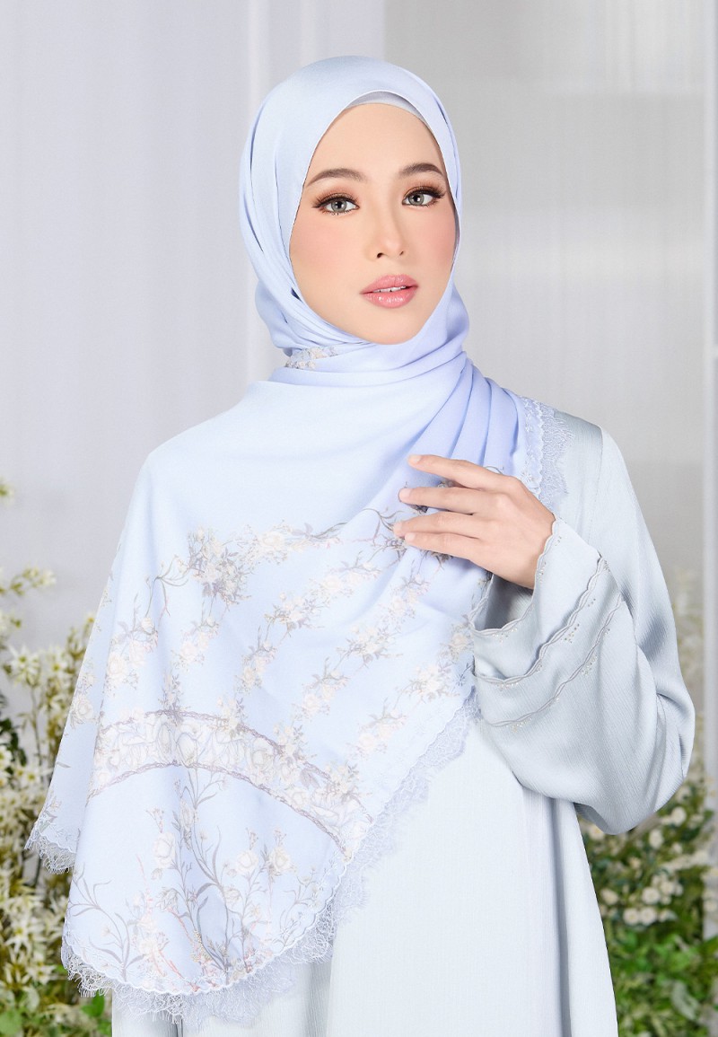 SHAWL AUBREY PTD WITH LACE