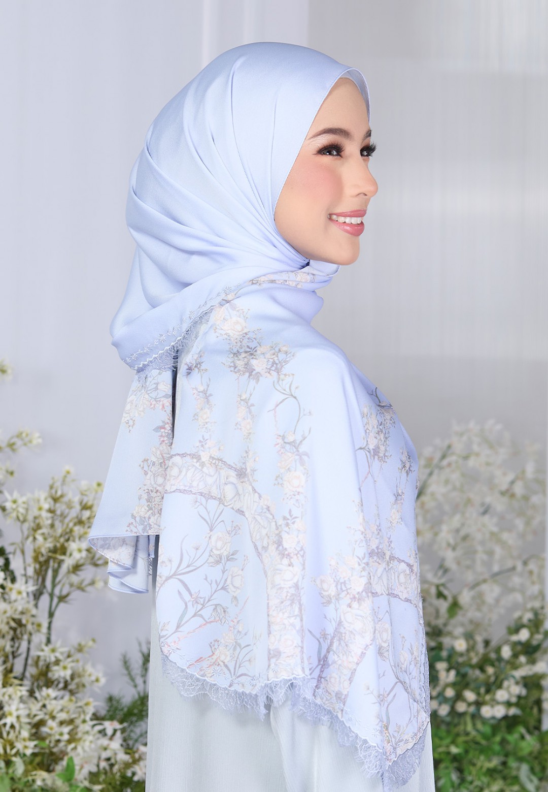 SHAWL AUBREY PTD WITH LACE