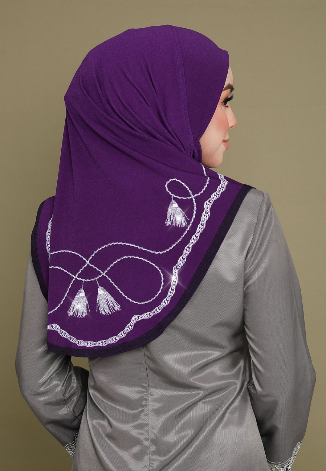 TIARA TWIN TASSEL STD PTD DIAMOND 345