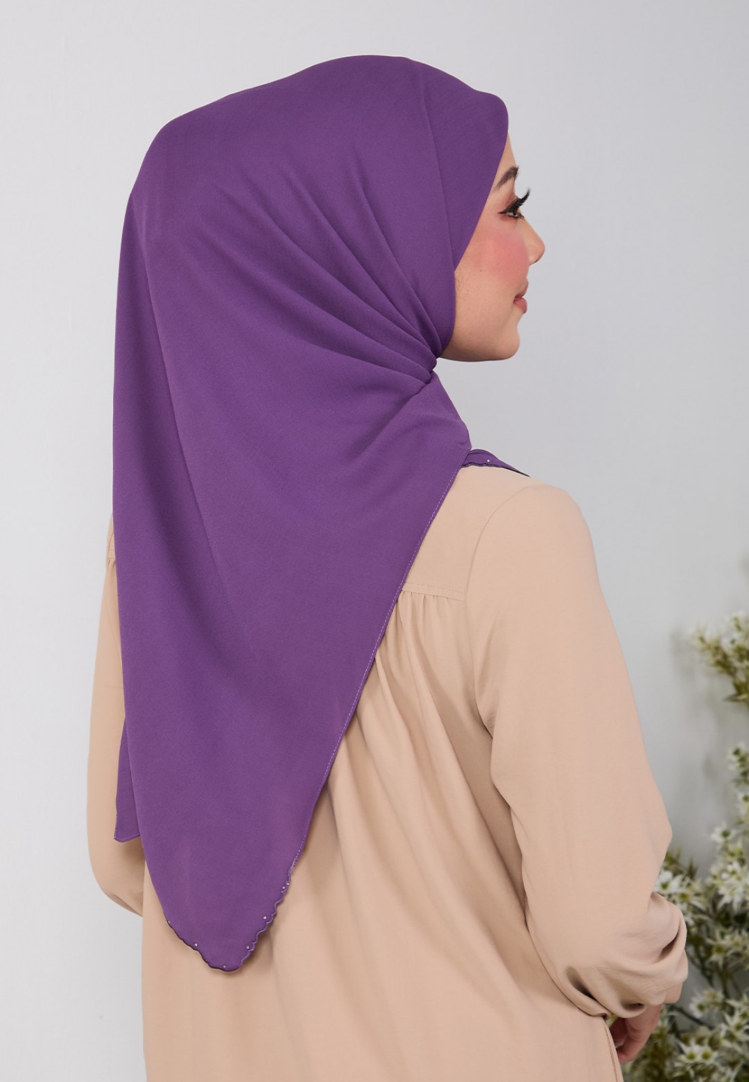 SQ FLUERITH PLAIN EMBROIDERY DIAMOND
