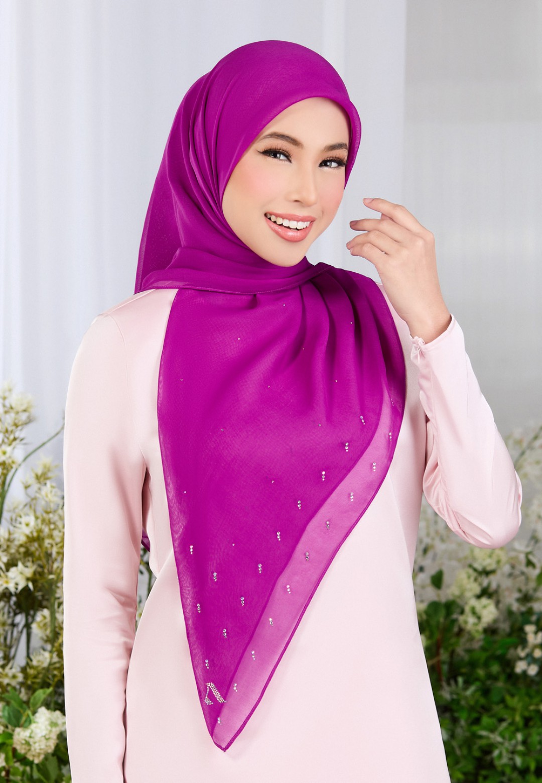 SQ GLORIBLOOM VOILE PLAIN DIAMOND