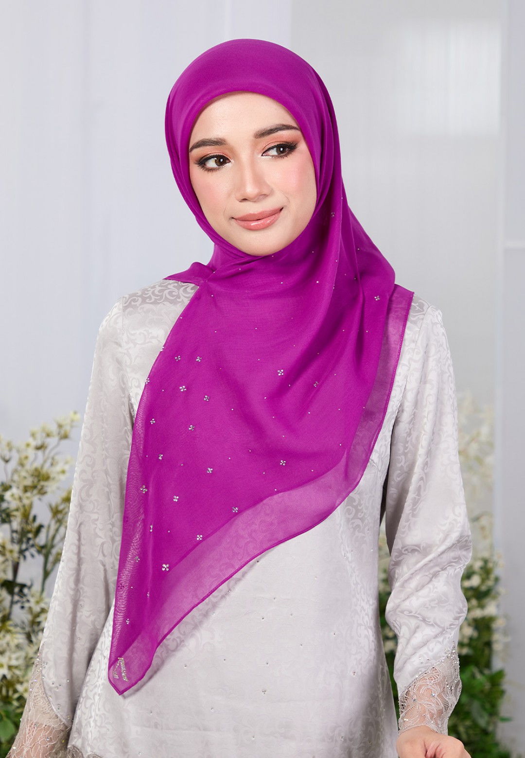 SQ FLUERENCE VOILE PLAIN DIAMOND