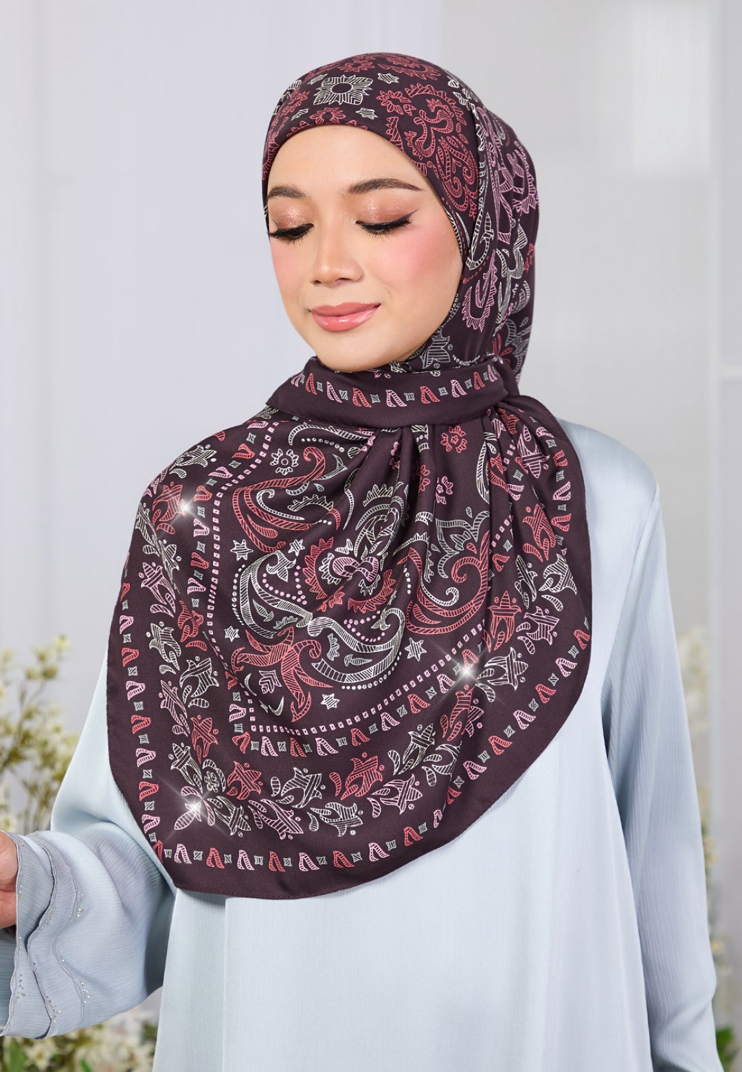SQ LOANA TWILL PRINTED DIAMOND
