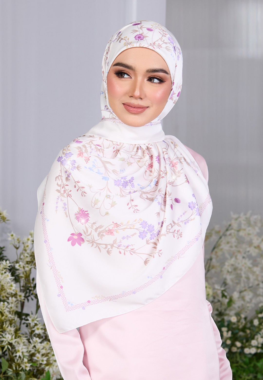 SQ BLOSSOM CASCADE PRINTED DIAMOND