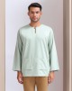 KURTA GHAZI IN PASTEL GREEN