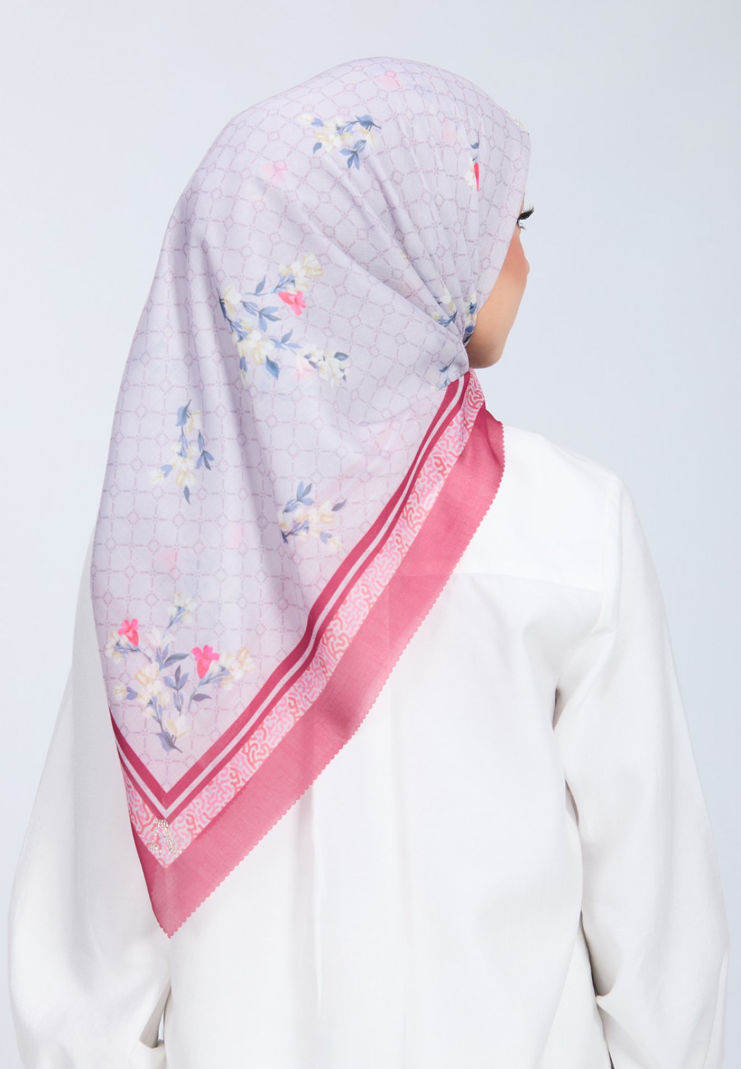 SQ TAMRAH VOILE PRINTED LASERCUT