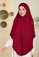 KHIMAR SUHAYR PLAIN IN RED WINE