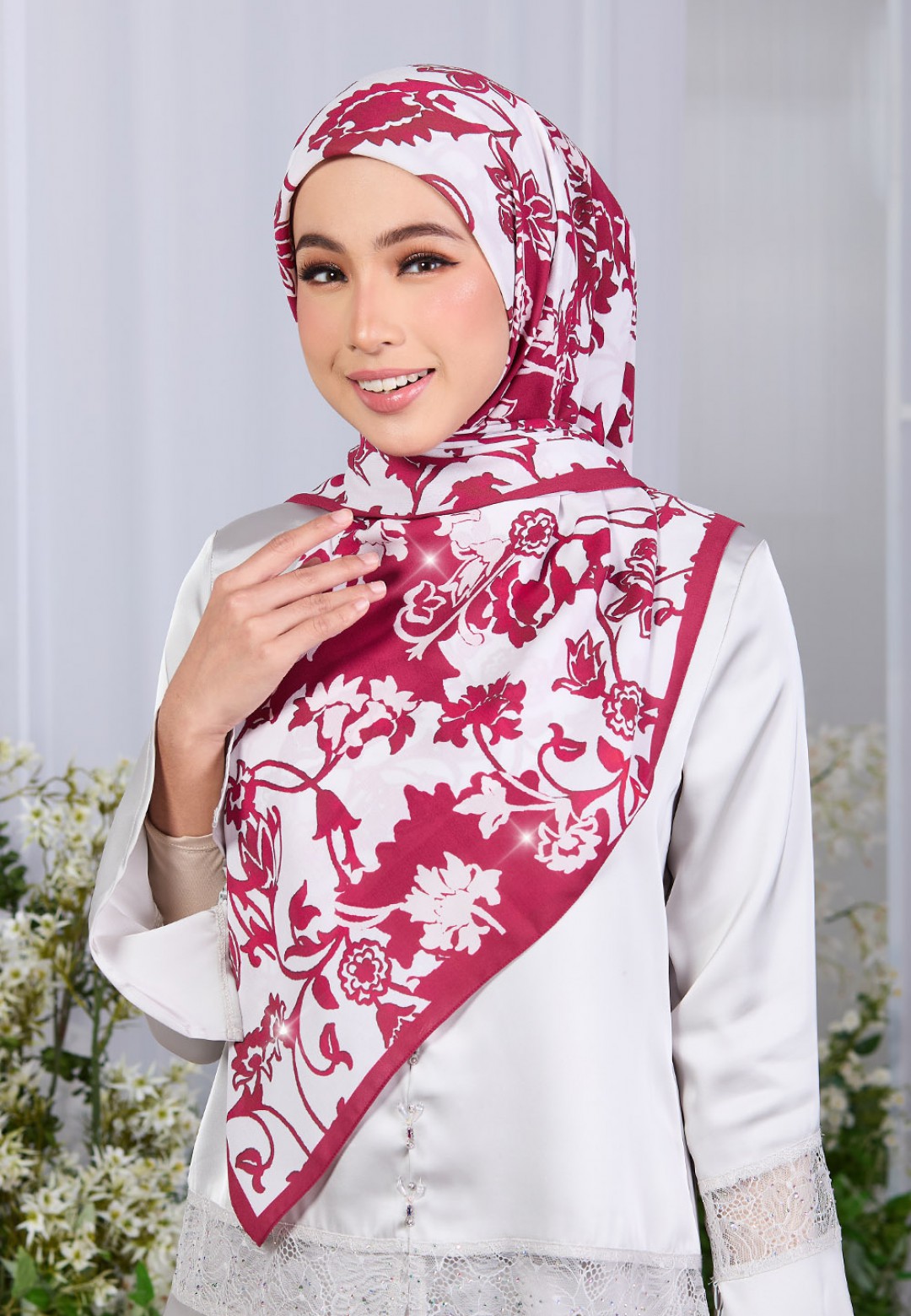 SQ FLORESSA PRINTED DIAMOND