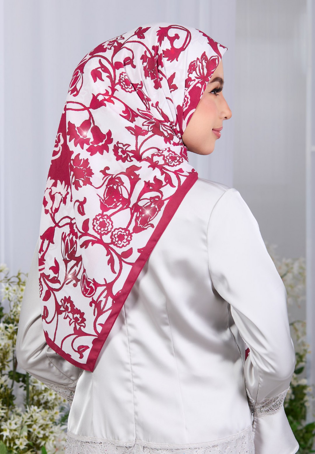 SQ FLORESSA PRINTED DIAMOND
