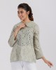 REEYA BLOUSE IN ALOE WASH