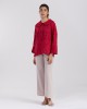 REEYA BLOUSE IN VALIANT RED