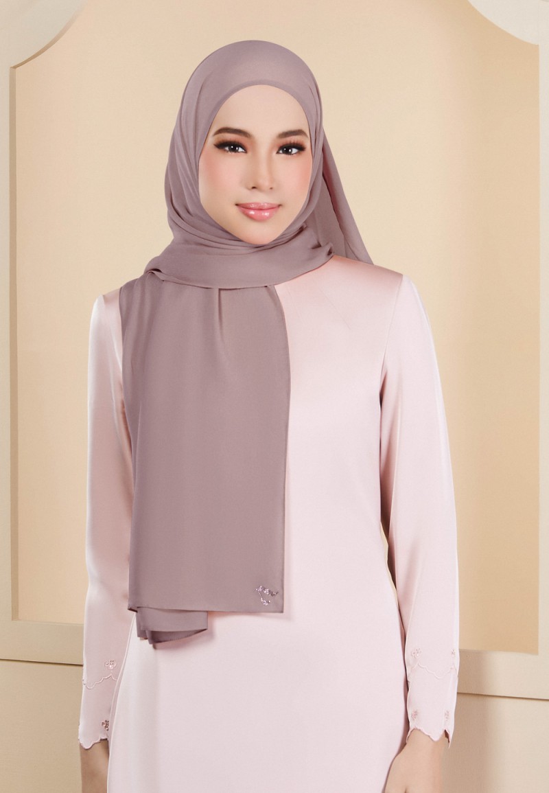 SHAWL HOUDA SILKY CHIFFON PLAIN