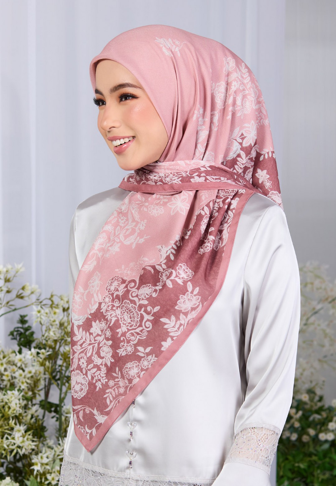 SQ BLOOMIRIS VOILE PRINTED