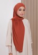 AFRAH INSTANT SHAWL  TIE BACK IN ROSEWOOD