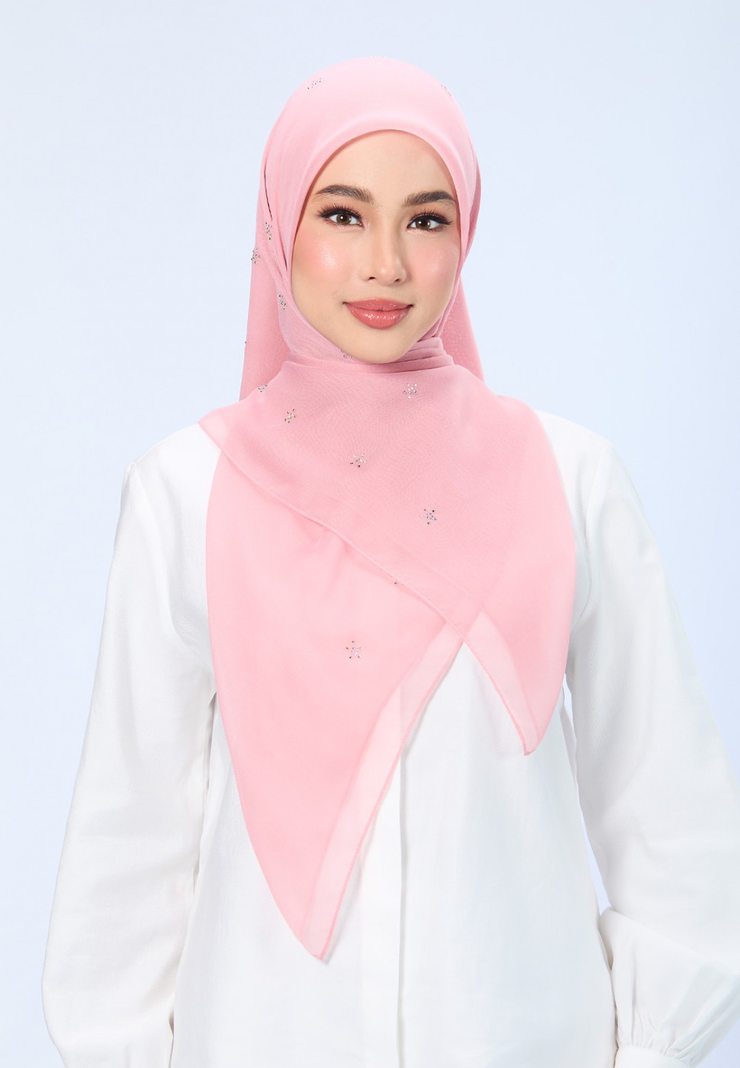 SQ FLORELLIS VOILE PLAIN DIAMOND