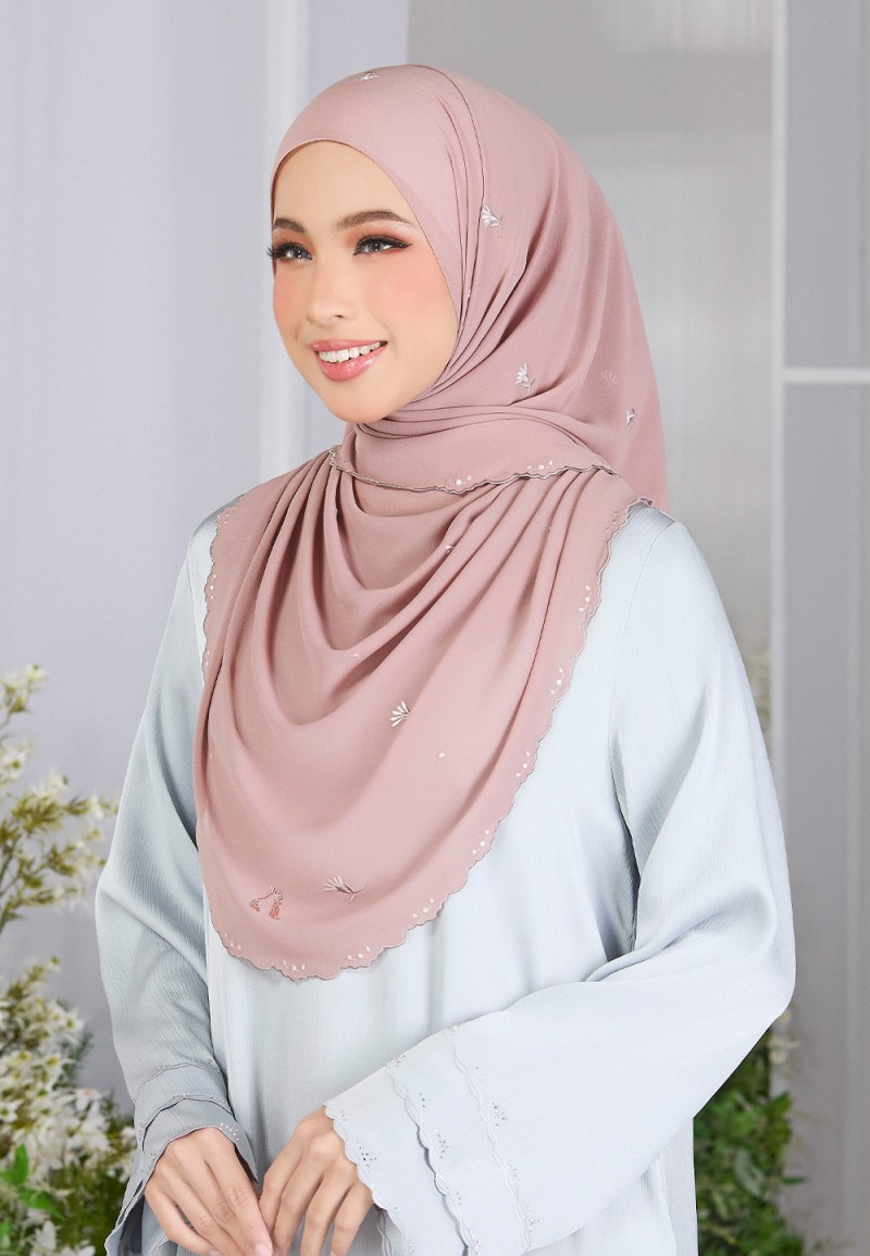 SHAWL FIORE PLAIN EMBROIDERY