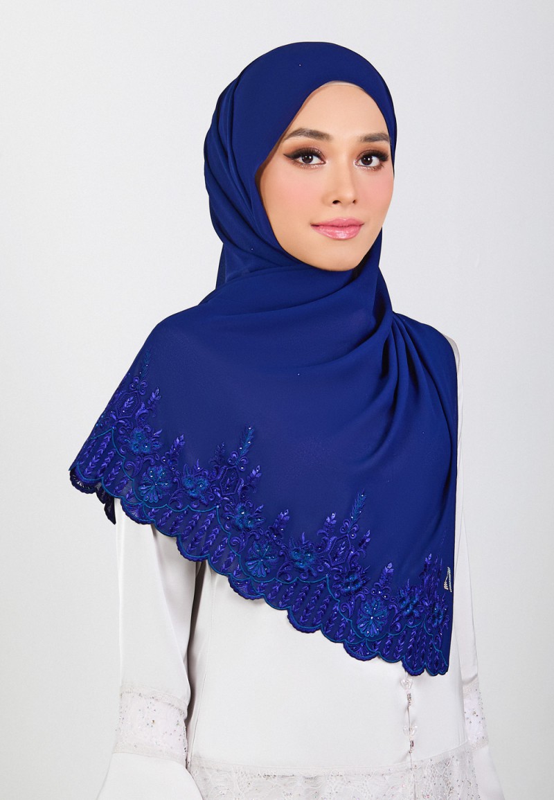 SHAWL MARHAYNE PLAIN EMBROIDERY DIAMOND