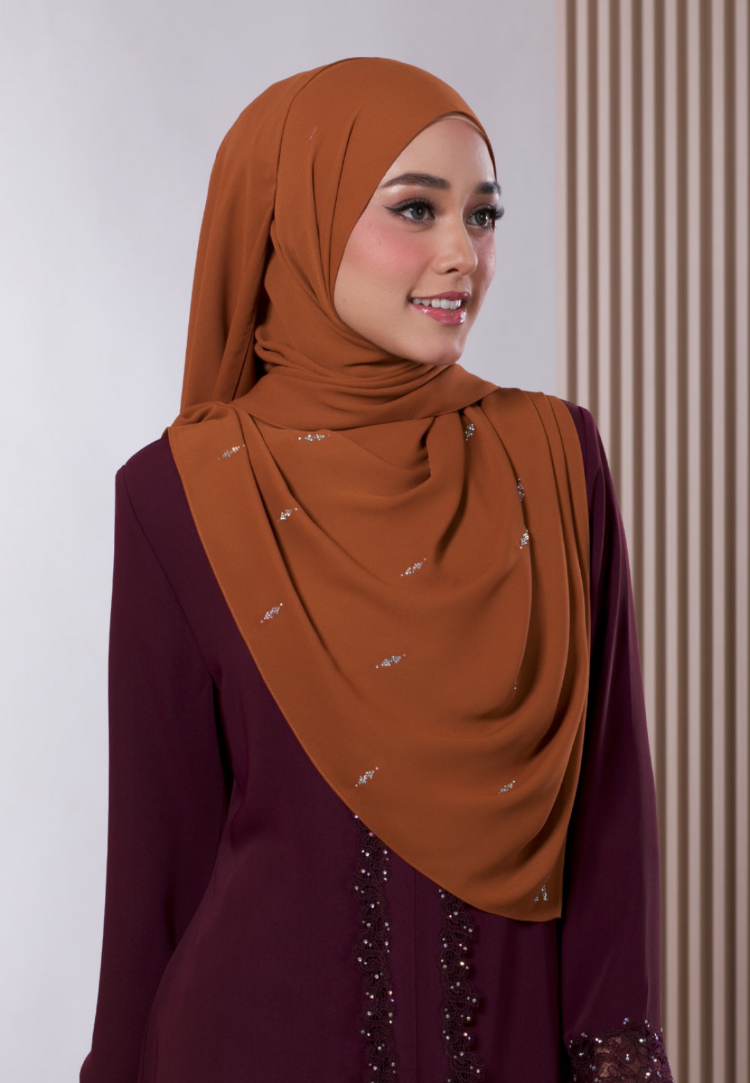 SHAWL WARDIYAH PLAIN DIAMOND 238