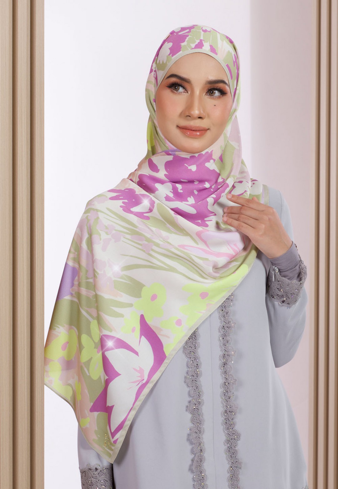 SHAWL 298 ASMA PRINTED DIAMOND