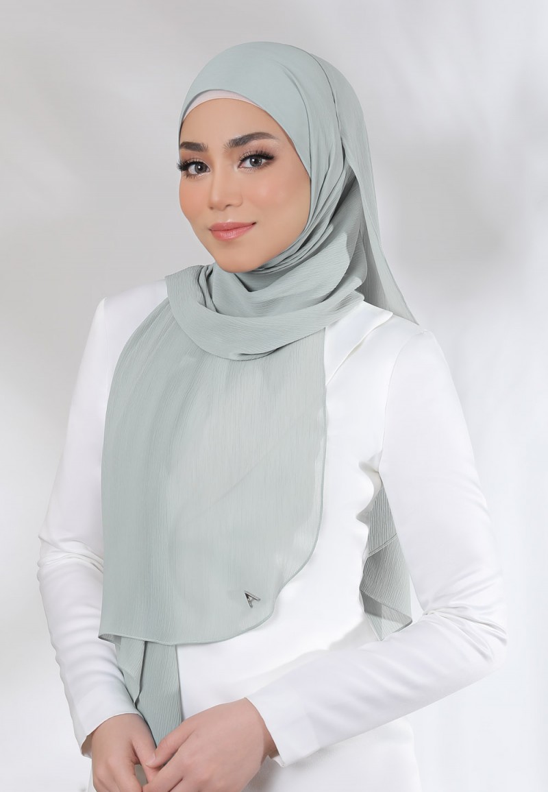 SHAWL CREASE CHIFFON PLAIN 79