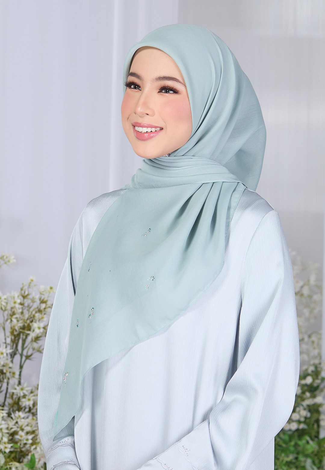 SQ PETALISCENT VOILE PLAIN DIAMOND
