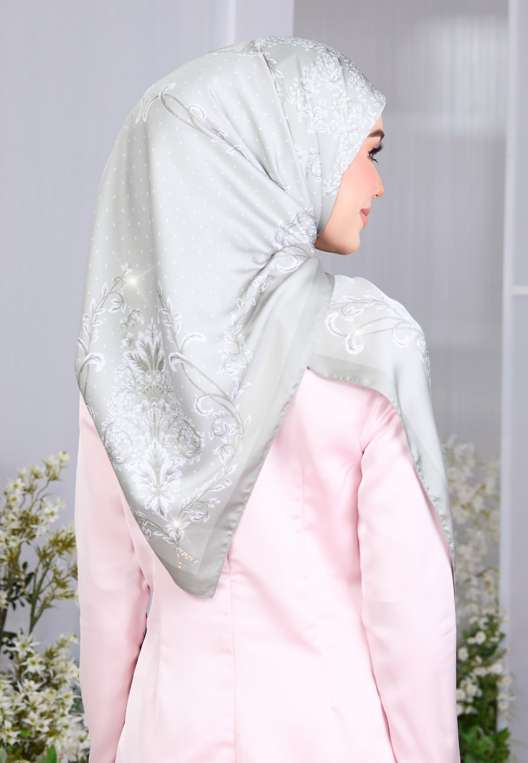 SQ FLORILUXE PRINTED DIAMOND