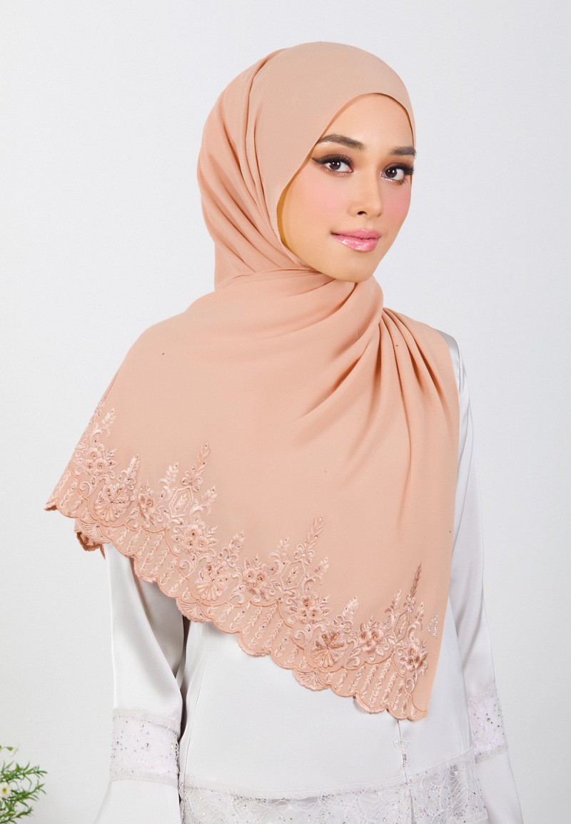 SHAWL MARHAYNE PLAIN EMBROIDERY DIAMOND