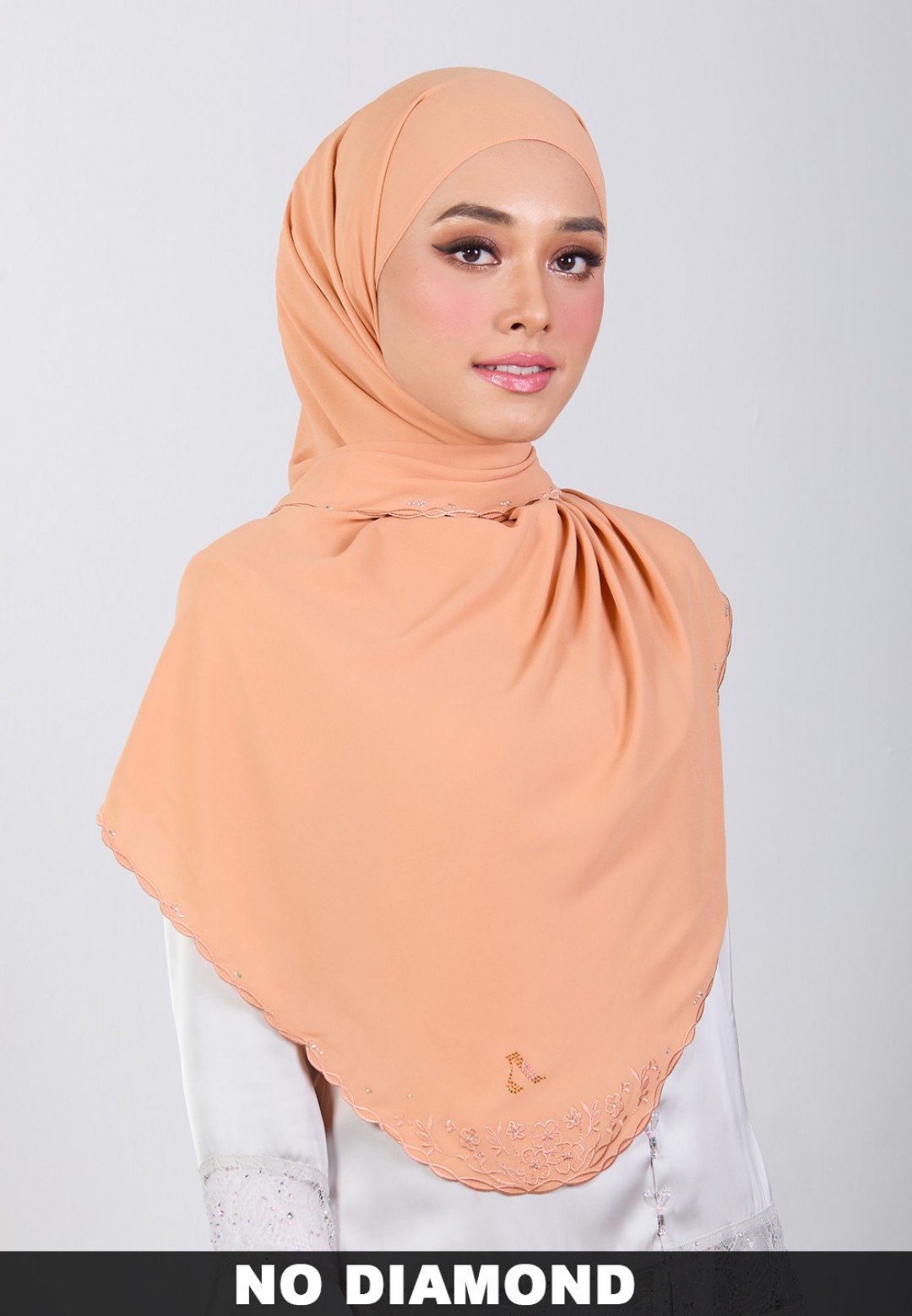 SHAWL BLOOMARIA PLAIN EMBROIDERY