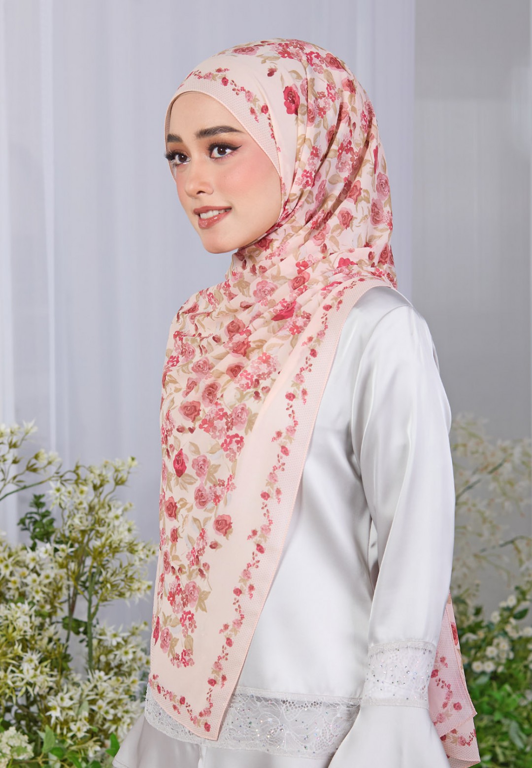 SHAWL DREAMY BLOOM PRINTED