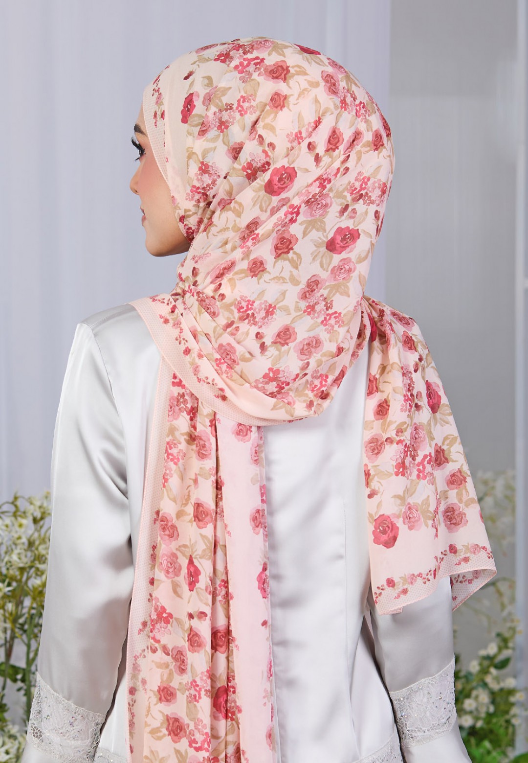 SHAWL DREAMY BLOOM PRINTED