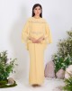 SATINE DRESS IN YELLOW