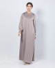 LATIFA JUBAH IN SEPIA BROWN