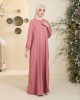 SHAHD JUBAH IN RUBBERBAND PINK