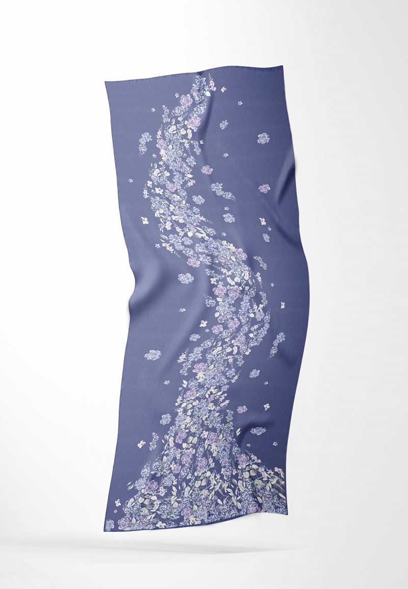 SHAWL BLOSSIVYN MIST PRINTED